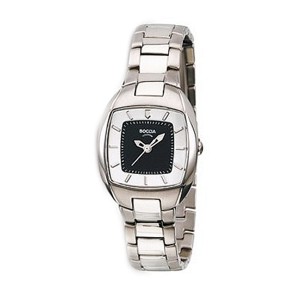 Boccia Titanium Black and White Face Watch - 3125-04
